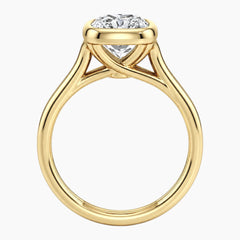 Aurelia Lumière 2 Carat Radiant Cut Moissanite Double Band Ring
