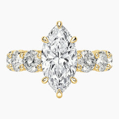 Élarisse Marquise Nine-Stone Moissanite Engagement Ring