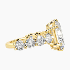 Élarisse Marquise Nine-Stone Moissanite Engagement Ring