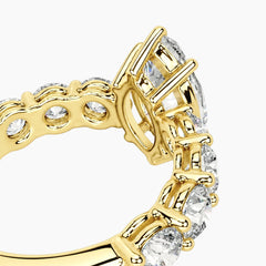 Élarisse Marquise Nine-Stone Moissanite Engagement Ring