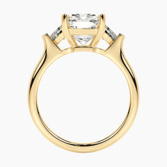 Célestine Radiant Three-Stone Heart Moissanite Ring