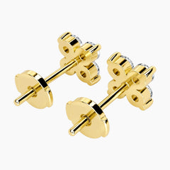 Clovélisse Four-Leaf Clover Moissanite Stud Earrings