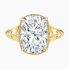 Astravelle 10 Carat Elongated Cushion Moissanite Ring