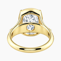 Astravelle 10 Carat Elongated Cushion Moissanite Ring