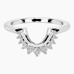 Auréline U-Shaped Moissanite Contour Ring