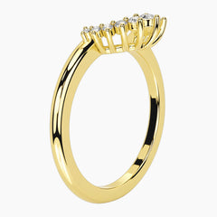 Auréline U-Shaped Moissanite Contour Ring
