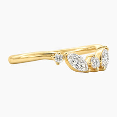 Valerisse Round & Marquise Moissanite Ring