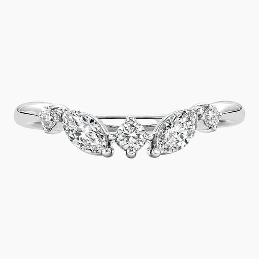 Valerisse Round & Marquise Moissanite Ring