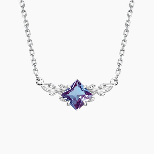The Sylvara Lab-Grown Alexandrite Vine Necklace