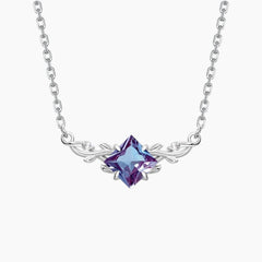 The Sylvara Lab-Grown Alexandrite Vine Necklace