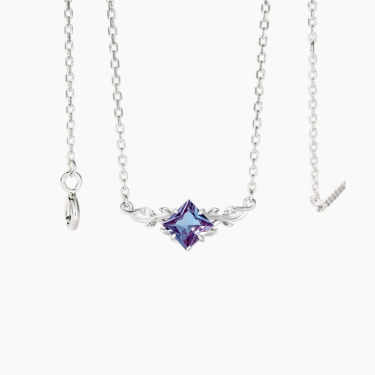 The Sylvara Lab-Grown Alexandrite Vine Necklace