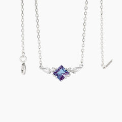 The Sylvara Lab-Grown Alexandrite Vine Necklace