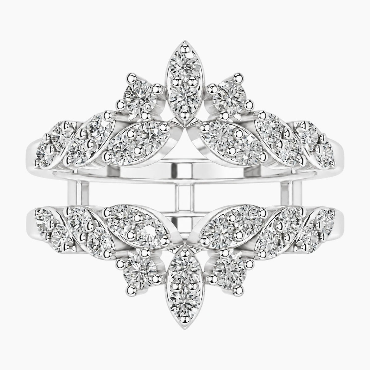 Éloriane Double Crown Moissanite Ring