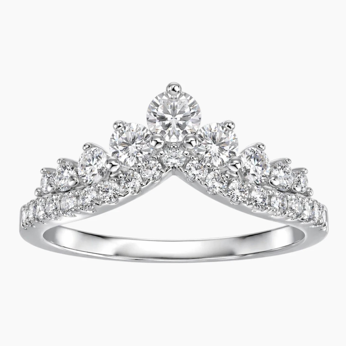 Queen Crown Moissanite Ring
