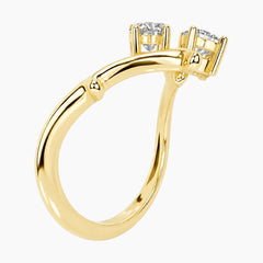 The Toi et Moi Branch 1ct TW Moissanite Two-Stone Ring