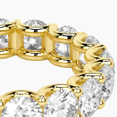 Eternal Radiance 4mm Round Cut Moissanite Eternity Band