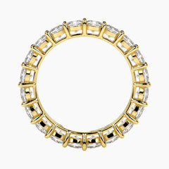 Radiant 3x3mm Cushion Cut Moissanite Eternity Band 0.15ct Glamour Ring