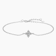 Four-Leaf Clover Moissanite Bracelet