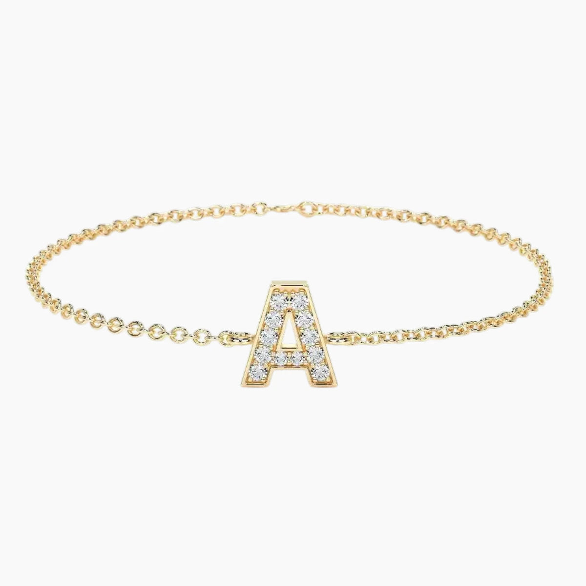 Bridget Letter Moissanite Bracelet