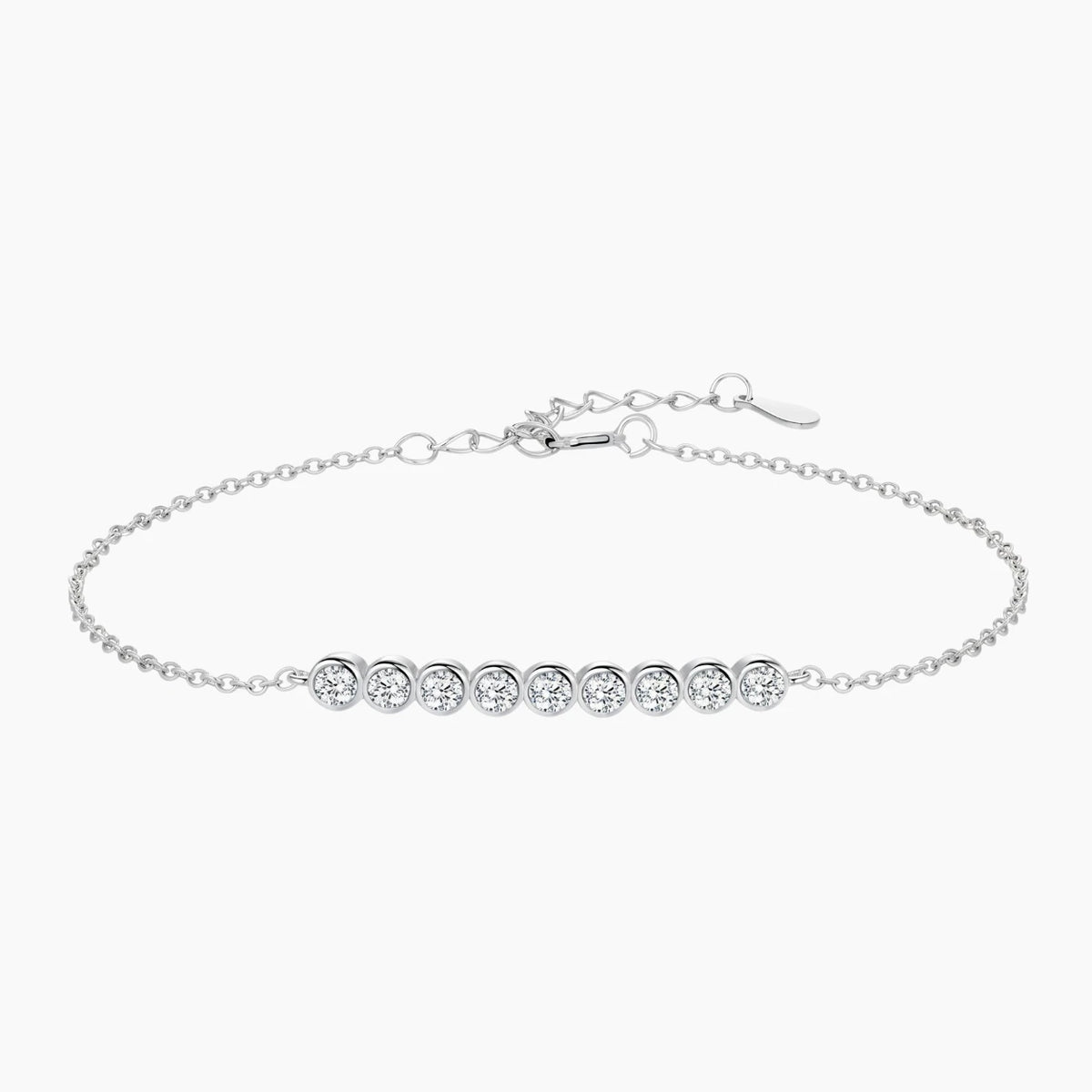 Nine Stones Moissanite Bracelet