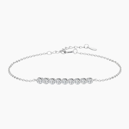 Nine Stones Moissanite Bracelet