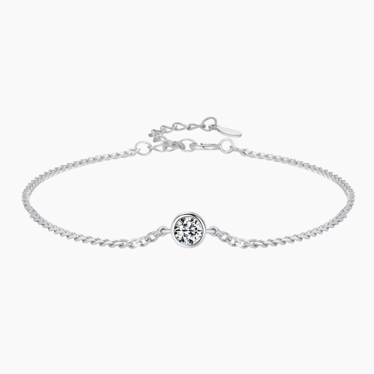 Elegant Round Moissanite Bracelet