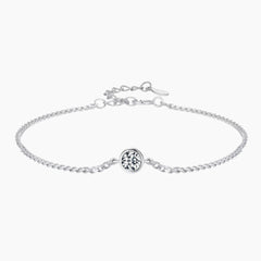 Elegant Round Moissanite Bracelet