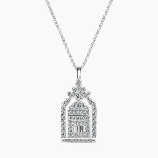 Door of Happiness Moissanite Necklace
