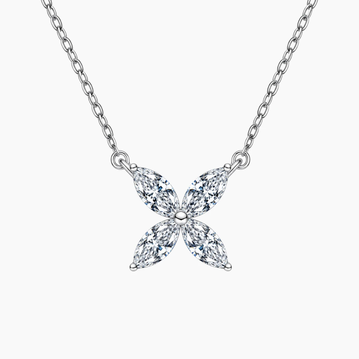 Michelle Petal Moissanite Necklace