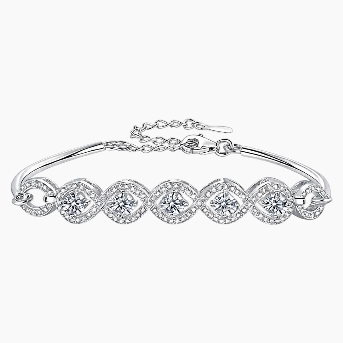 Elegant Designer Moissanite Bracelet