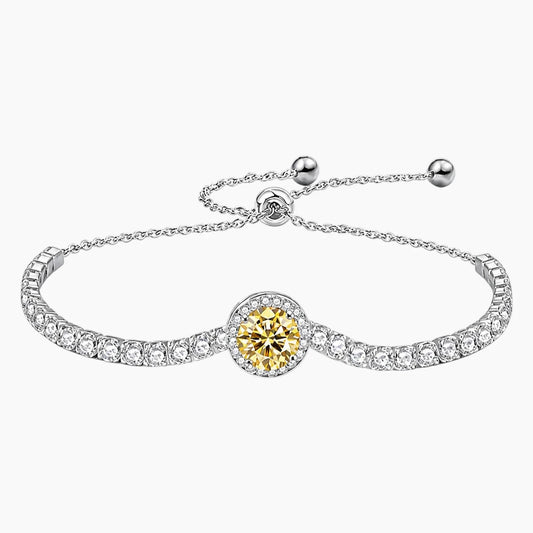 Champagne Gypsophila Moissanite Bracelet