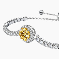 Champagne Gypsophila Moissanite Bracelet