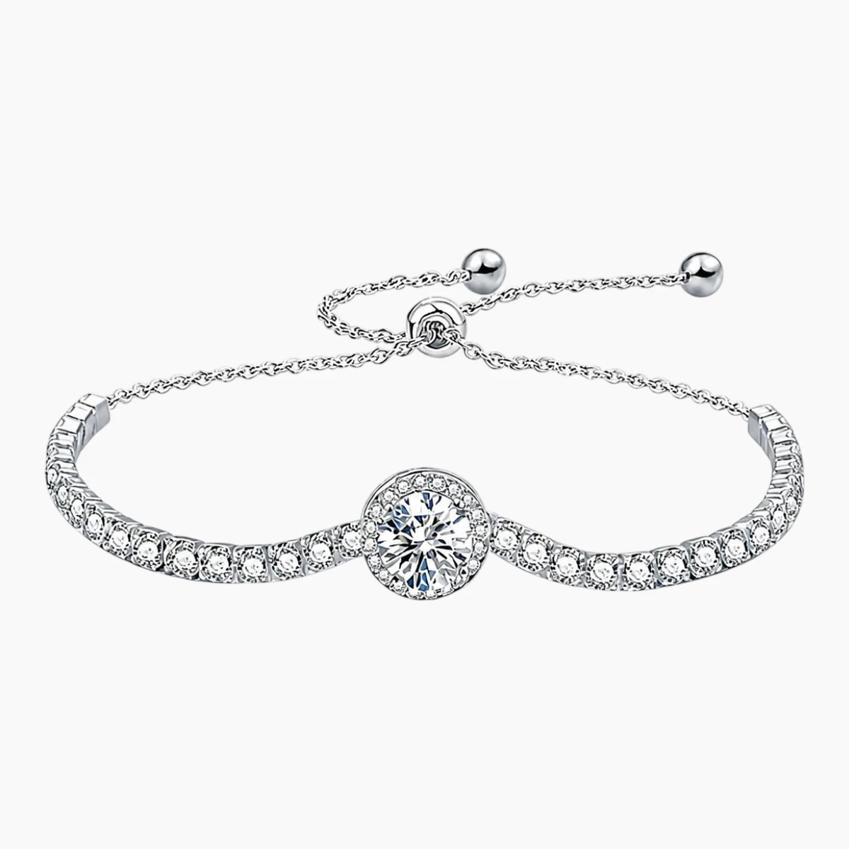 Circular Gypsophila Moissanite Bracelet