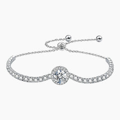 Circular Gypsophila Moissanite Bracelet