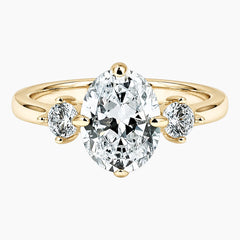 Adjustable Oval Cut Moissanite Ring