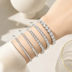 Handcrafted Moissanite Tennis Bracelet