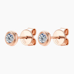 UFO Shape Moissanite Stud Earrings