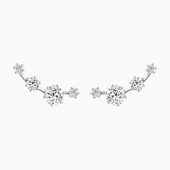 Gypsophila Moissanite Stud Earrings