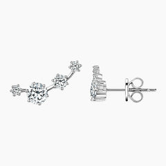 Gypsophila Moissanite Stud Earrings