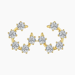 Round Moissanite Stud Earrings