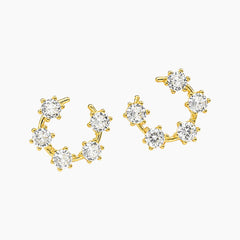 Round Moissanite Stud Earrings