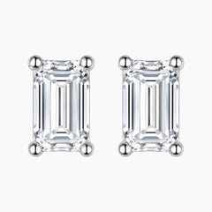 Square Moissanite Stud Earrings