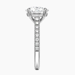Oval Moissanite Stacking Ring Set