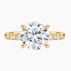 2 Carat Round Brilliant Cut Moissanite Engagement Ring