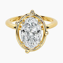 Rooted in Love Oval Cut Moissanite Ring