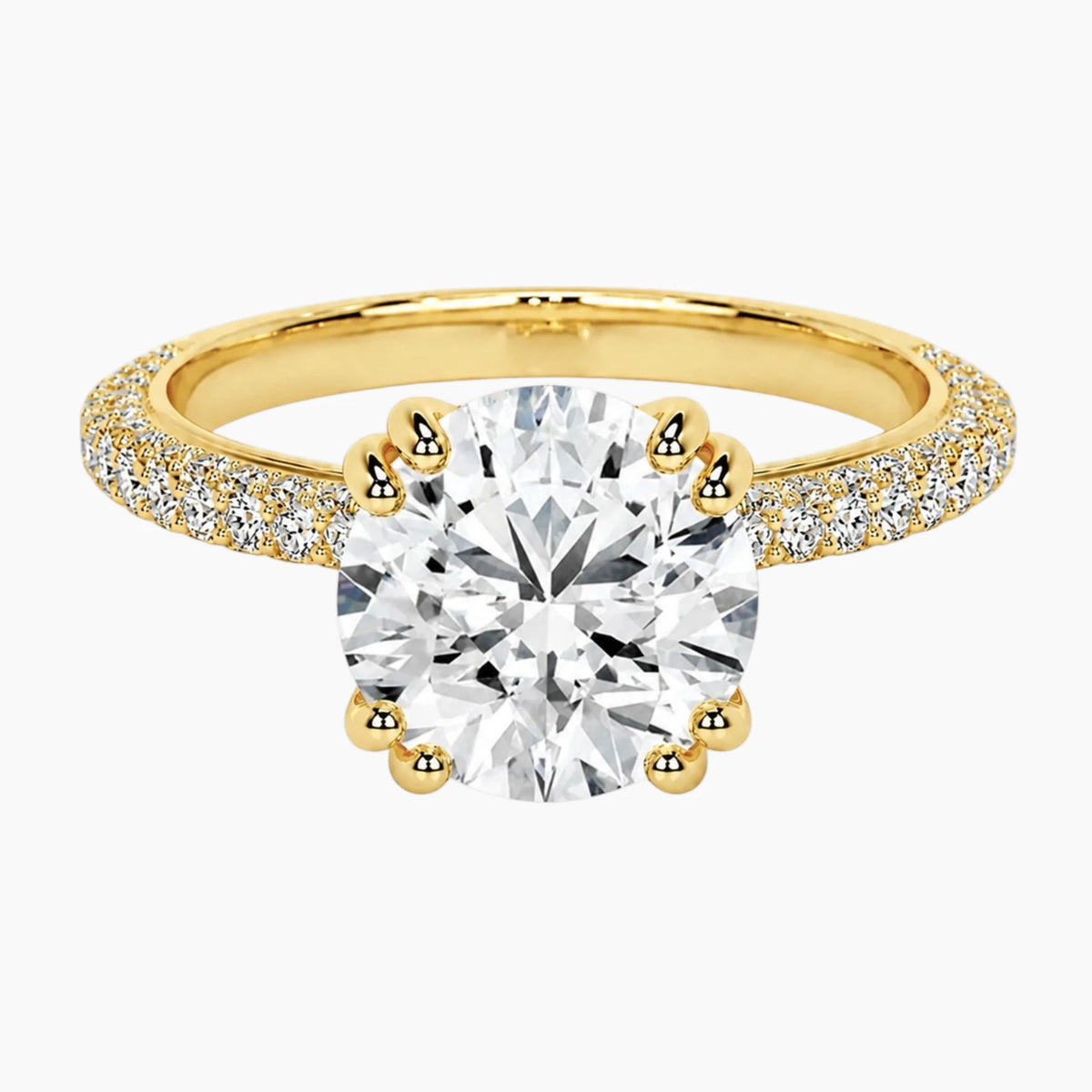 Valentina Signature Hidden Halo Moissanite Ring