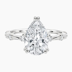 Celeste 2CT Pear Moissanite Ring
