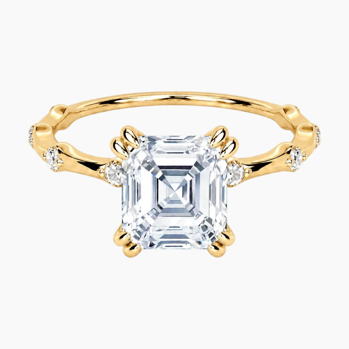Wilma Asscher Cut Moissanite Ring