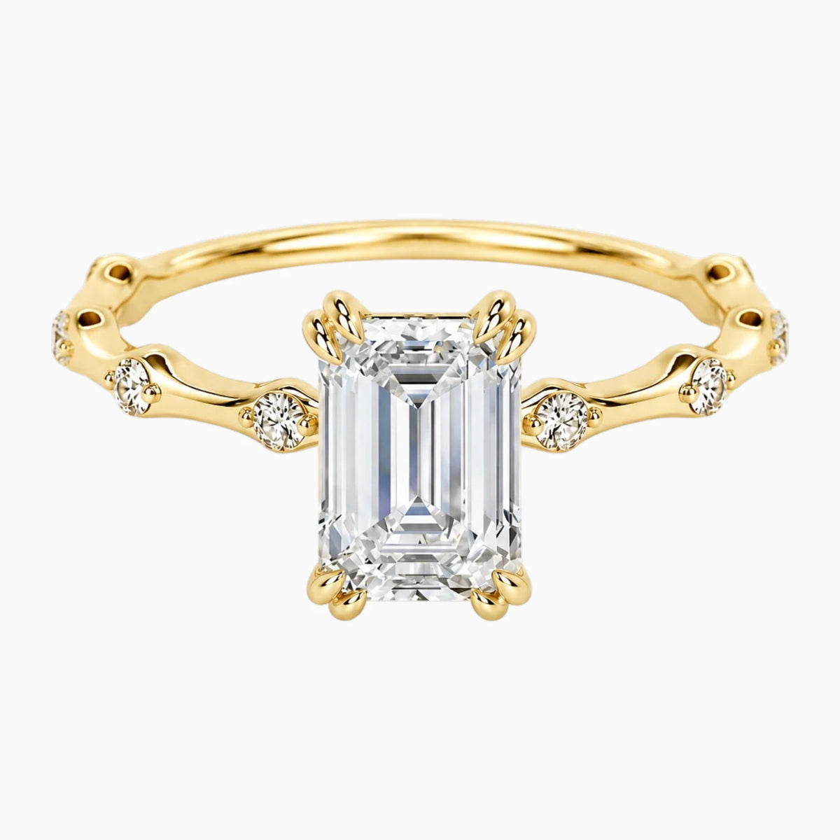 Wilma Emerald Cut Moissanite Ring