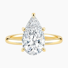 Teardrop Shape Moissanite Ring